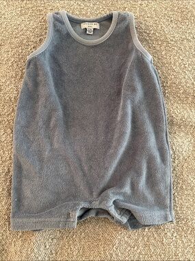 Maison Me Baby Blue Terry One-Piece Romper